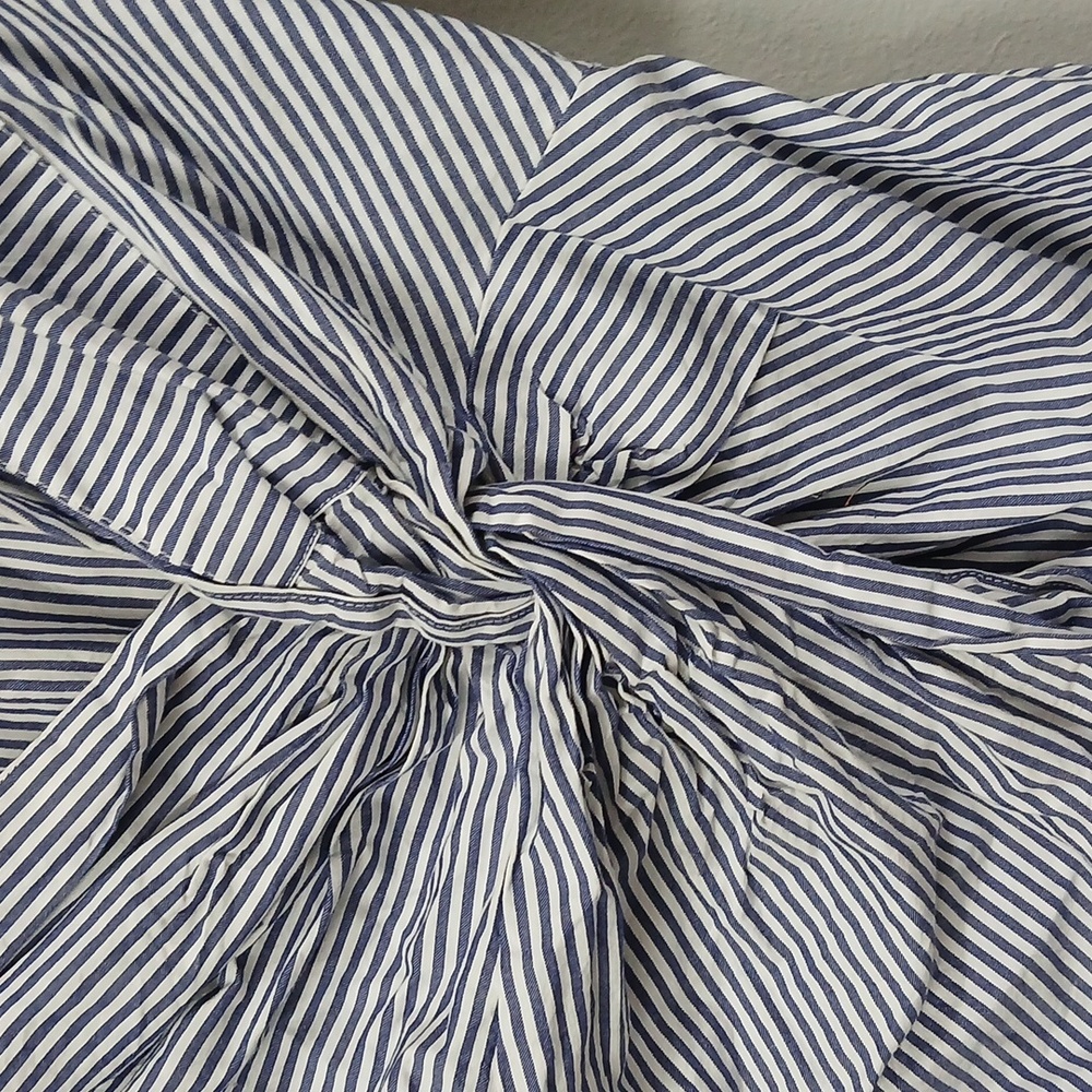 Zara knotted poplin shirt w/ Thin straps Size Small - Picture 3 of 5